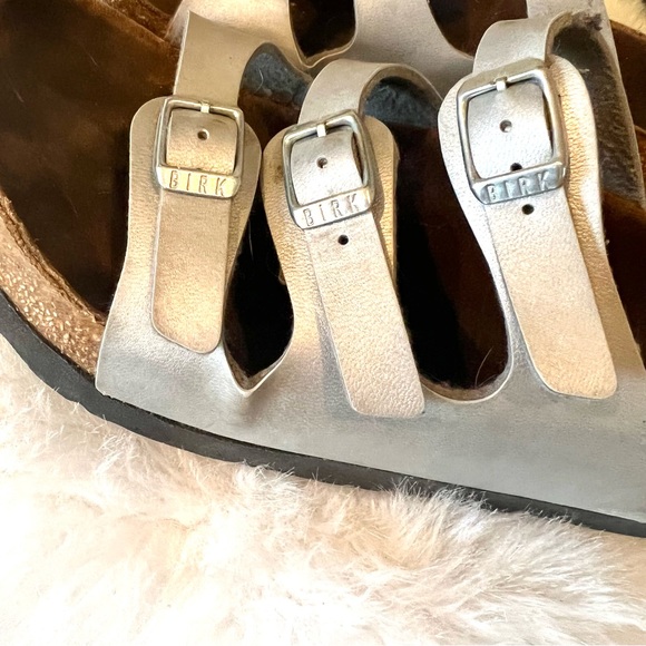 Birkenstock Florida Silver  Size 38 - Picture 5 of 5